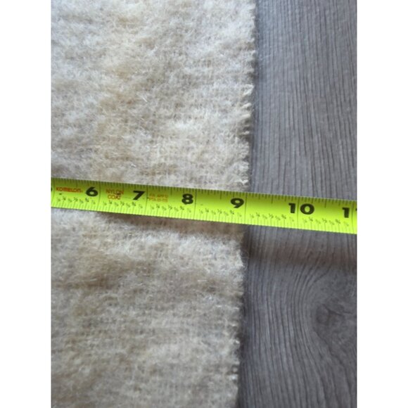 Donegal Soft Mohair Blend Winter Hat & Scarf Set Cream Gray Textured Accessories - Picture 11 of 12